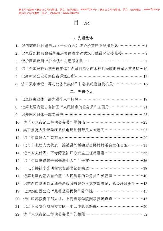 （34篇）2025年1月先进集体、先进个人事迹材料汇编