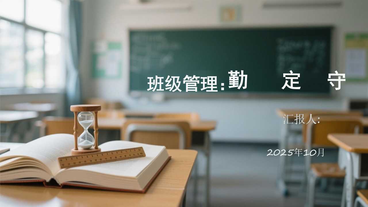 PPT：班级管理：勤定守