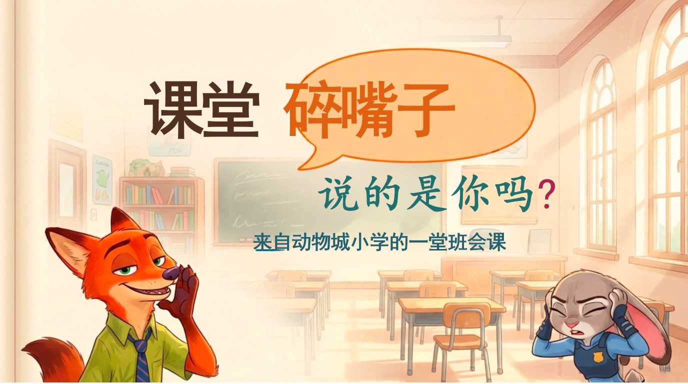 【带讲稿】【小学】【纪律主题】班会： 碎嘴子的代价